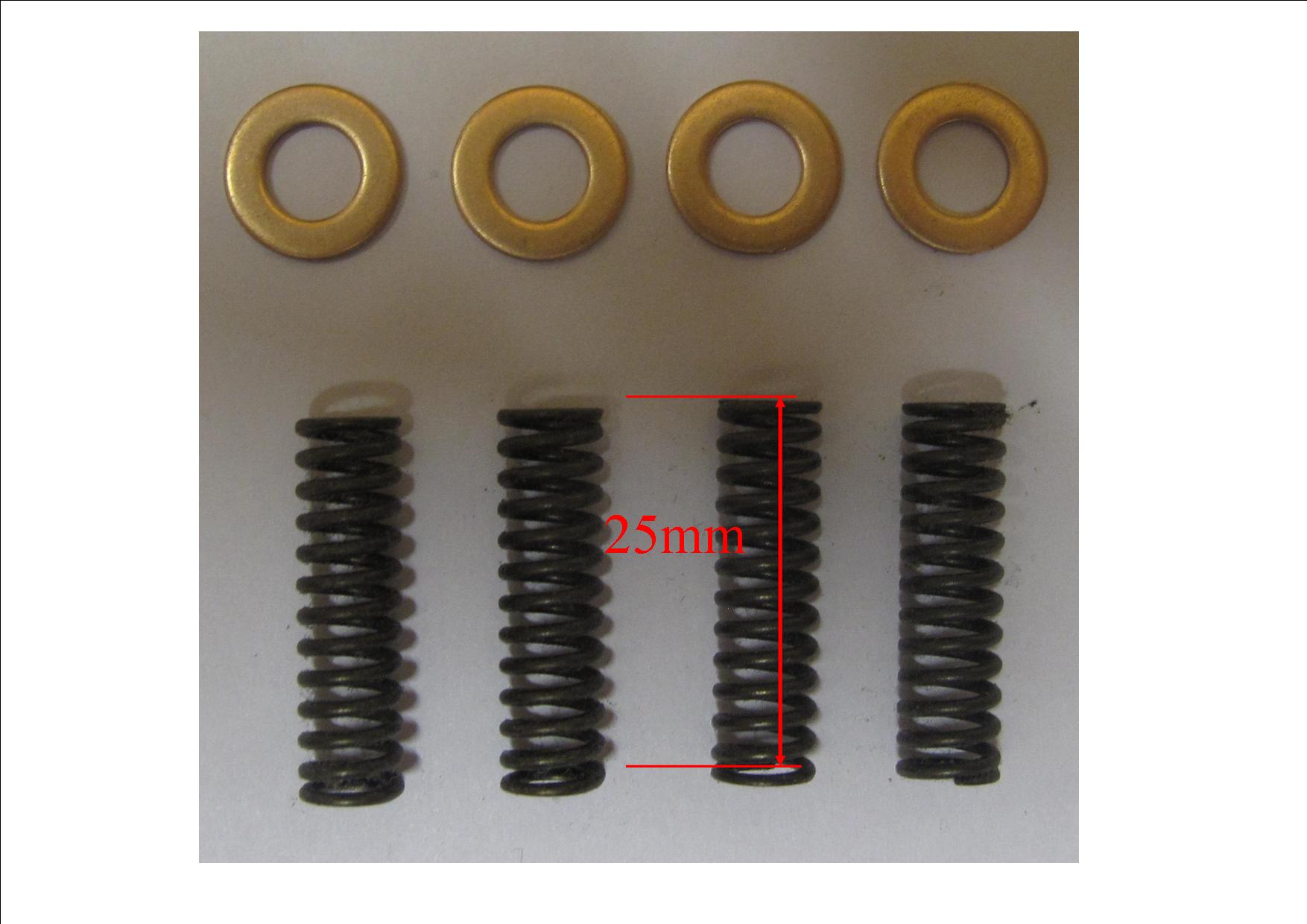 Outlet Nozzle Springs & Washers Set of 4 - Click Image to Close